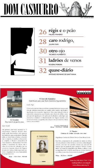 Edição 111 - Jornal Rascunho - Gazeta do Povo
