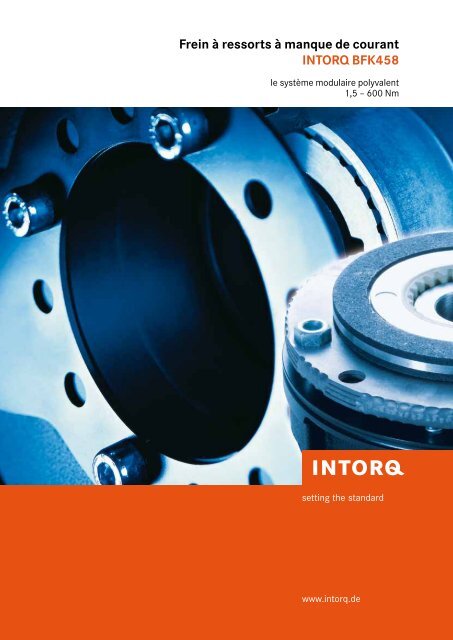 Frein à ressorts à manque de courant INTORQ BFK458