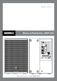 Download do Manual de Operação - Nashville