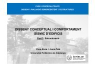DISSENY CONCEPTUAL I COMPORTAMENT SÍSMIC D'EDIFICIS