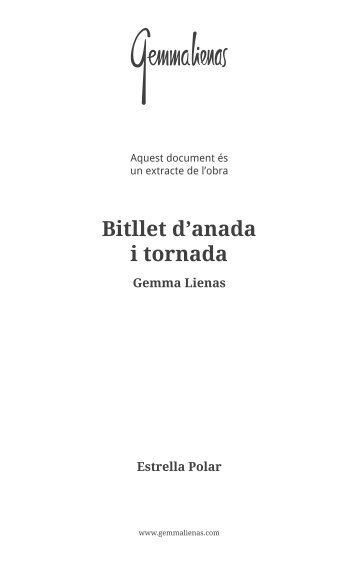 Descarrega't el primer capítol (PDF) - Gemma Lienas