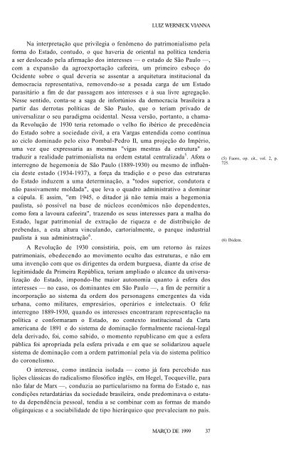 WEBER E A INTERPRETAÇÃO DO BRASIL1 - Revista Novos Estudos