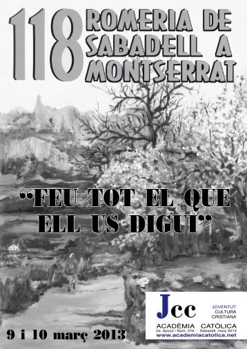 “FEU TOT EL QUE ELL US DIGUI” - Acadèmia Catòlica de Sabadell