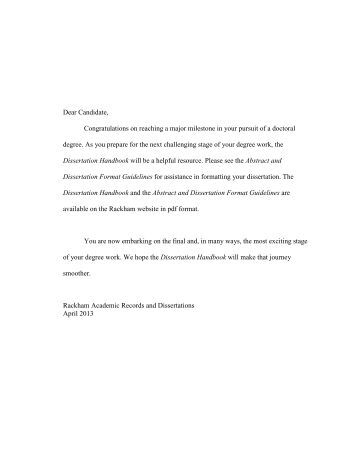 Rackham graduate school dissertation