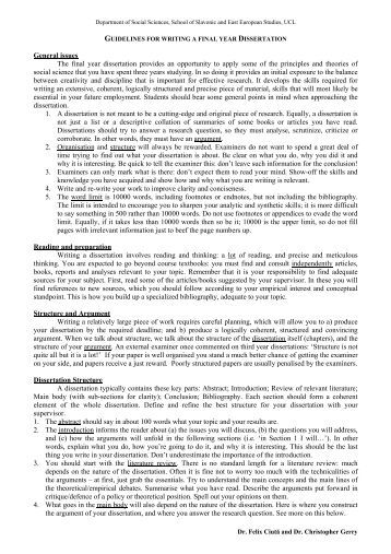 Essay guidelines ucl