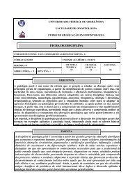 Unidade de Agressão e Defesa 2 - Faculdade de Odontologia ...