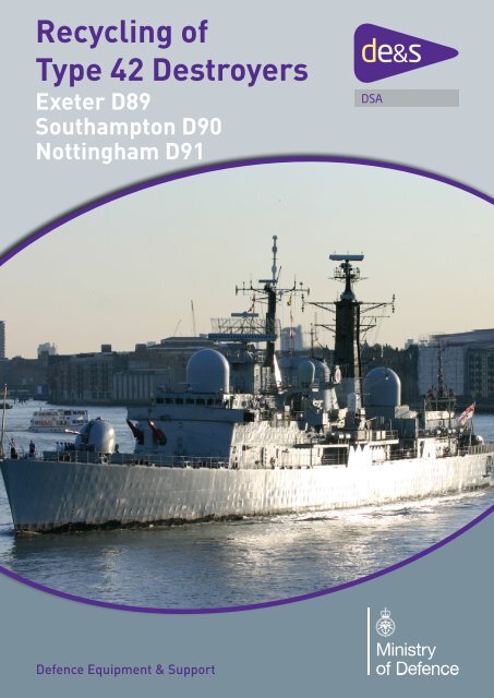 Type 42 destroyers Exeter, Southampton and Nottingham ... - Gov.uk