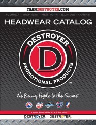 HEADWEAR CATALOG - Destroyer Promotional Products, LLC.