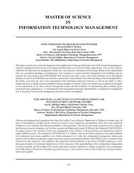 Information Technology Management - Naval Postgraduate School