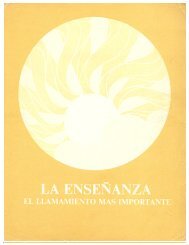 la enseñanza el llamamiento mas importante