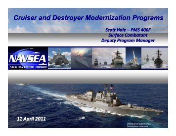 Cruiser and Destroyer Modernization Programs - Navsea