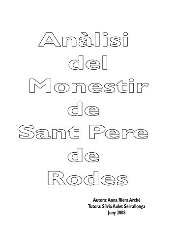 5. Anàlisi de la Gestió Turística del Monestir de Sant Pere de Rodes ...