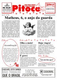 Matheus, 6, o anjo da guarda QUE O BRASIL - Pitoco