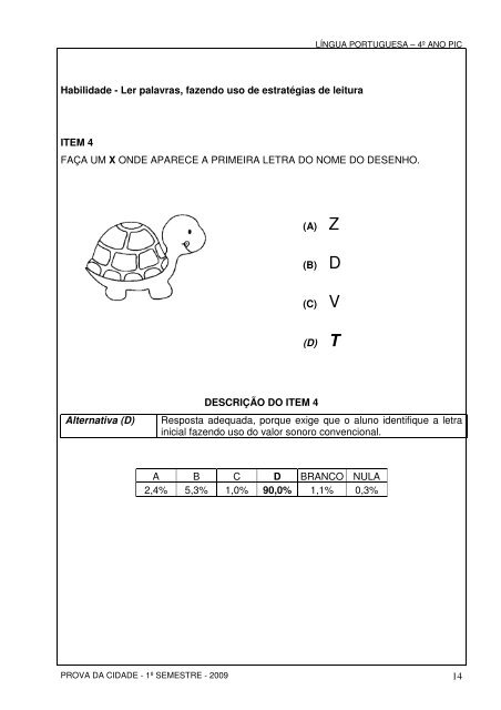 4º ano Ciclo I PIC - Secretaria Municipal de Educação