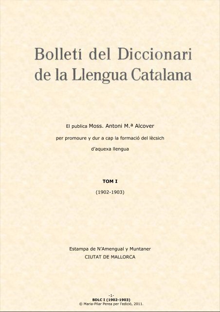 Diccionario Catalán-Castellano-Latino. Tomo 2 / por Joaquín Esteve, y  Joseph Belvitges y Antonio Juglà y