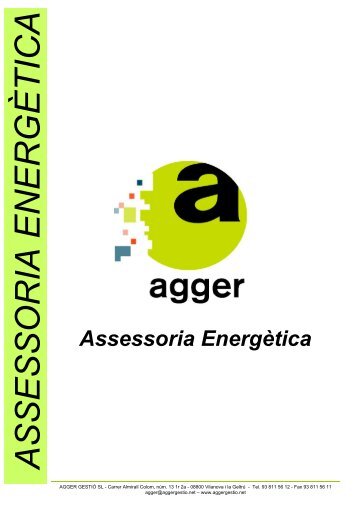 Presentació Agger Assessoria Energètica - Federació d'Hostaleria ...