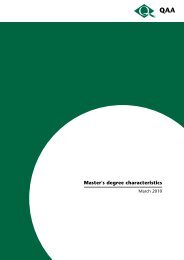 Master's degree characteristics - The Quality Assurance Agency for ...