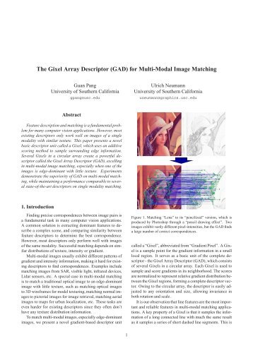 The Gixel Array Descriptor (GAD) for Multi-Modal Image Matching