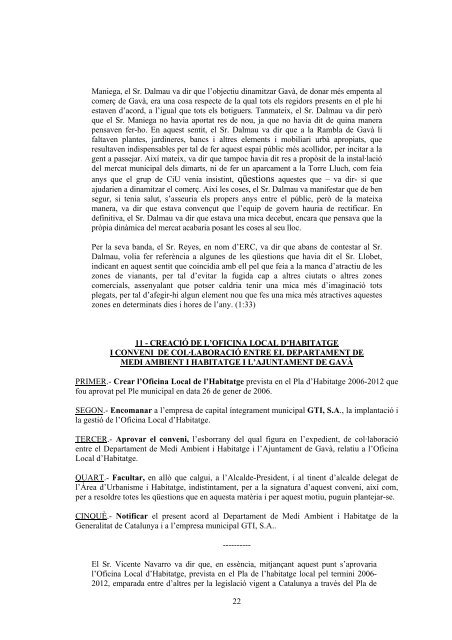 Acta íntegra - Ajuntament de Gavà