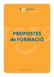 propostes de formació descarregar pdf - Tot Sona