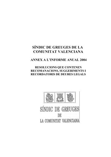 Informe II - Síndic de Greuges