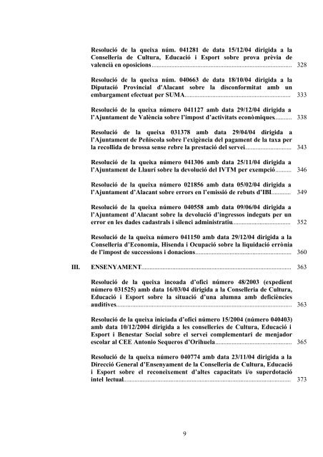 Informe II - Síndic de Greuges