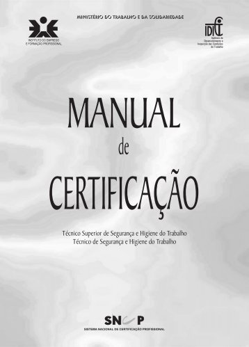 Manual de Certificação - Autoridade para as Condições do Trabalho