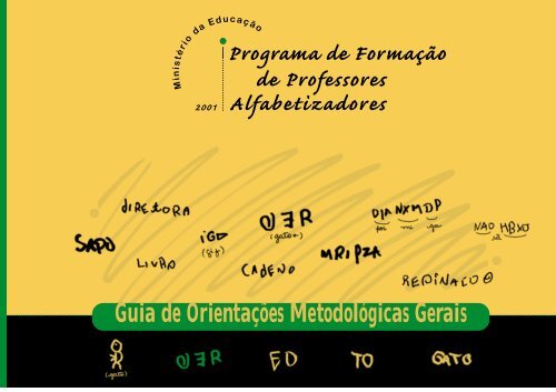Guia de Orientações Metodológicas Gerais - Ministério da 