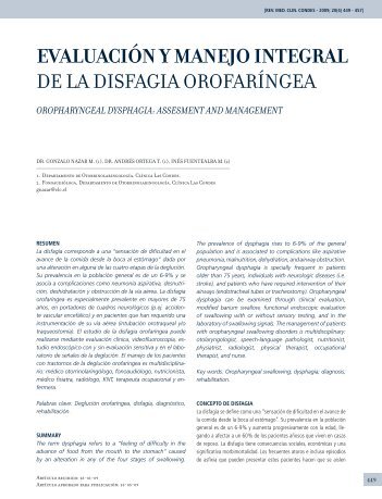 evaluación y manejo integral de la disfagia orofaríngea - Clínica Las ...