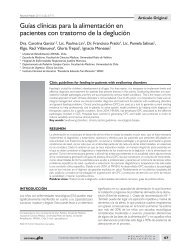 Guías clínicas para la alimentación en pacientes con trastorno de la ...