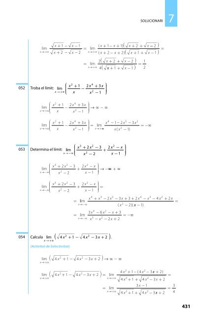 límits i continuïtat de funcions - matessantboianes