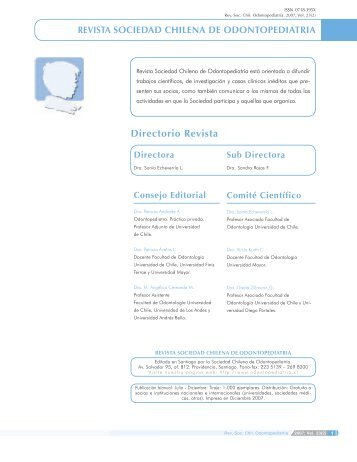 Revista en PDF - Sociedad Chilena de Odontopediatria