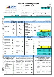 Informe Estadístico Defunción - Inec