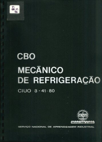 CBO MECÁNICO DE REFRIGERAQAO - OIT/Cinterfor