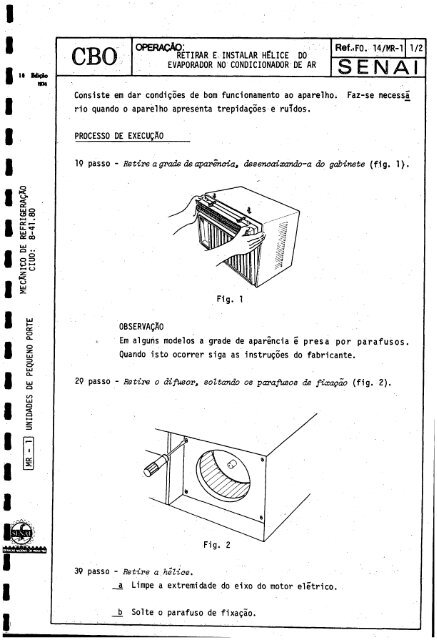 CBO MECÁNICO DE REFRIGERAQAO - OIT/Cinterfor