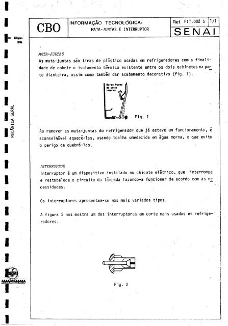 CBO MECÁNICO DE REFRIGERAQAO - OIT/Cinterfor