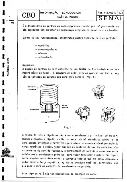 CBO MECÁNICO DE REFRIGERAQAO - OIT/Cinterfor