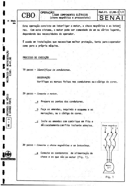 CBO MECÁNICO DE REFRIGERAQAO - OIT/Cinterfor