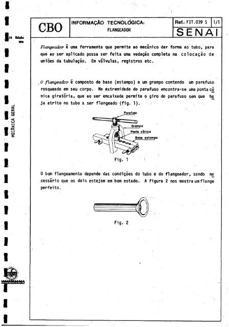 CBO MECÁNICO DE REFRIGERAQAO - OIT/Cinterfor