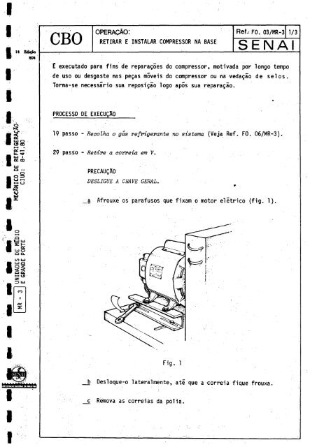 CBO MECÁNICO DE REFRIGERAQAO - OIT/Cinterfor