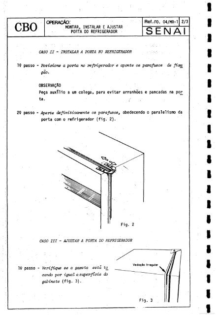 CBO MECÁNICO DE REFRIGERAQAO - OIT/Cinterfor