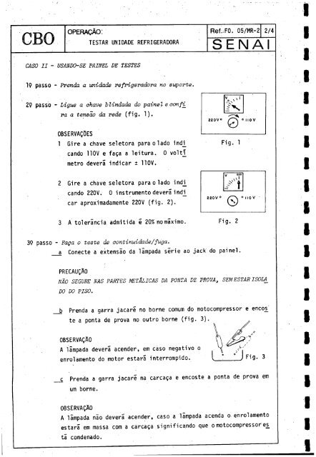 CBO MECÁNICO DE REFRIGERAQAO - OIT/Cinterfor