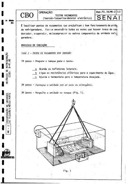 CBO MECÁNICO DE REFRIGERAQAO - OIT/Cinterfor