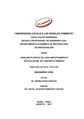 universidad catolica los ángeles chimbote - Universidad Católica los ...