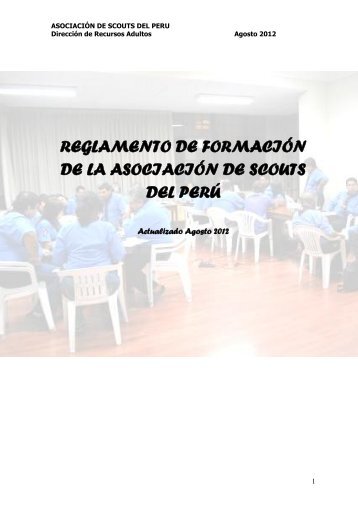 REGLAMENTO DE FORMACION - Scouts del Perú