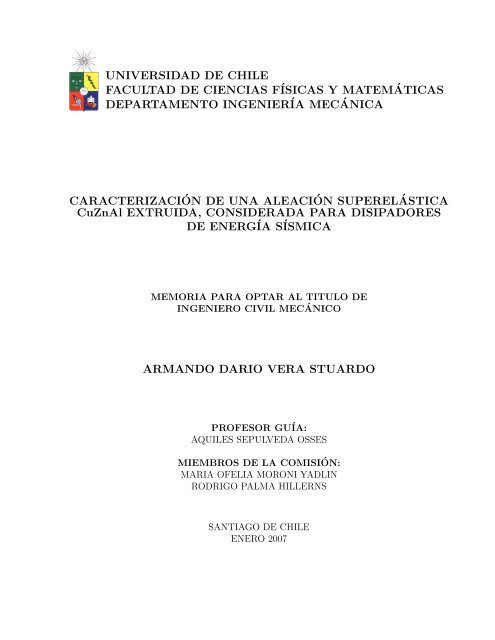 universidad de chile facultad de ciencias físicas y matem´aticas ...