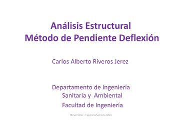 Clase 07 - Método de Pendiente Deflexión.pdf - Facultad de Ingeniería