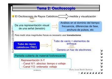 Tema 2: Osciloscopio - OCW Usal