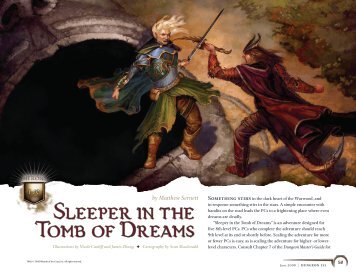 Sleeper in the Tomb of Dreams - Wizards of the Coast