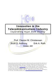 Innovation in the Telecommunications Industry: Separating Hype ...